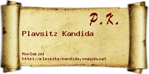 Plavsitz Kandida névjegykártya